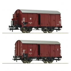 Roco 76012 - Zestaw 2 wagonów krytych DR, epoka III