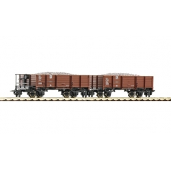 Roco 34589 -Zestaw dwóch wagonów towarowych ( węglarki ) DR 